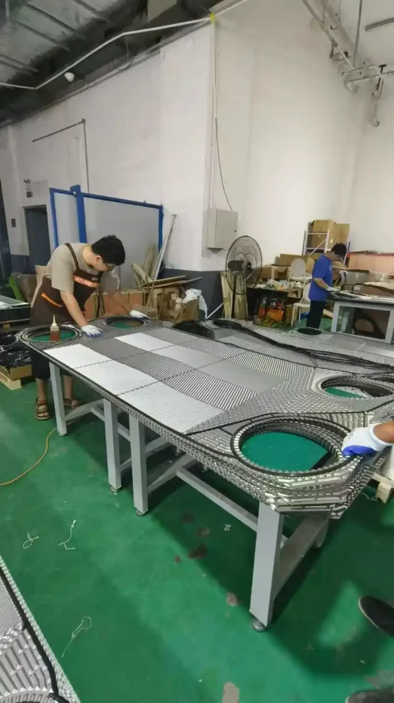 A10 plate heat exchanger plate real product factory environment industrial PHE plate