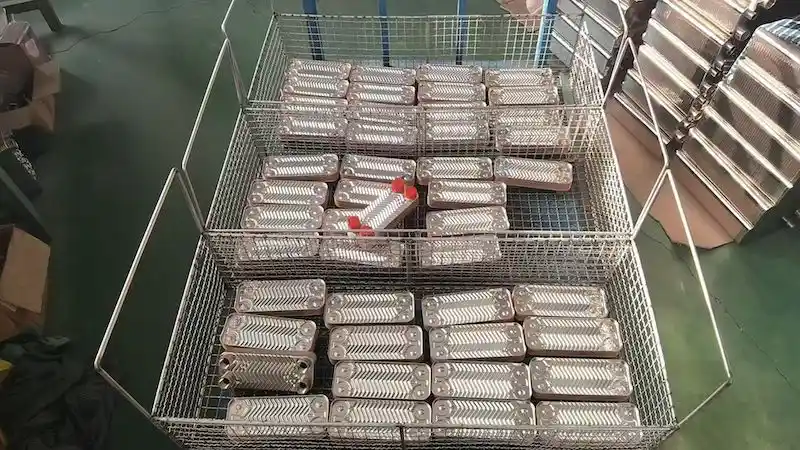 Alfa Laval CB30 BPHE brazed plate heat exchanger manufacturing factory inspection and production