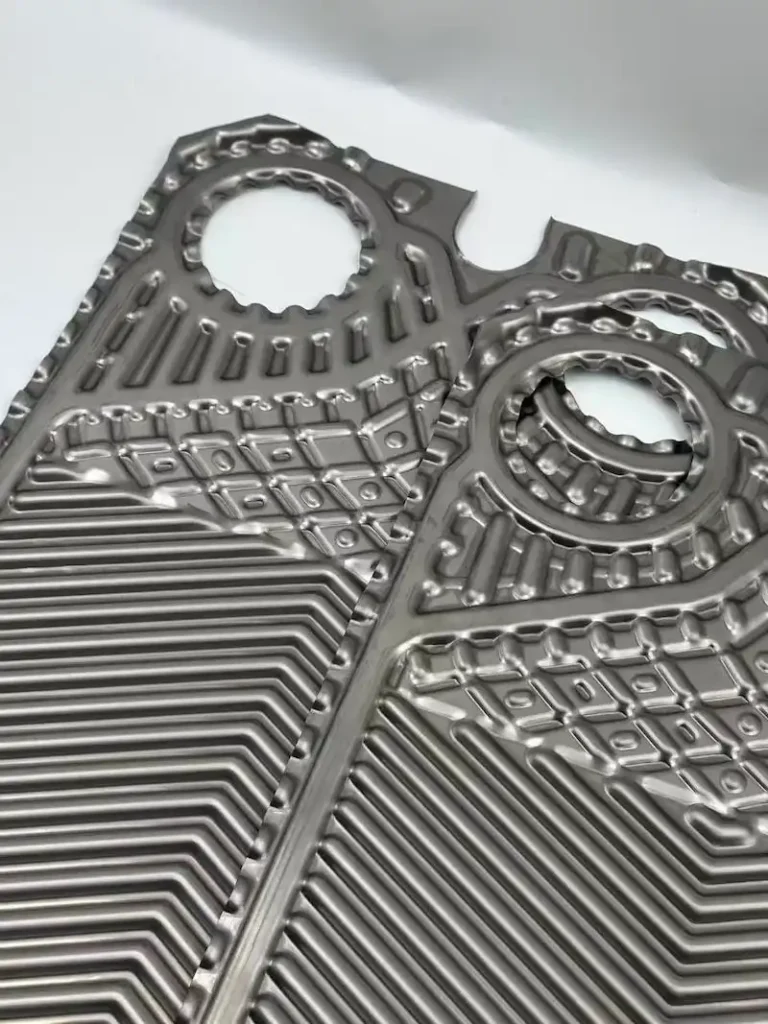 AC600 PHE plate surface texture detail Alfa Laval heat exchanger plate design