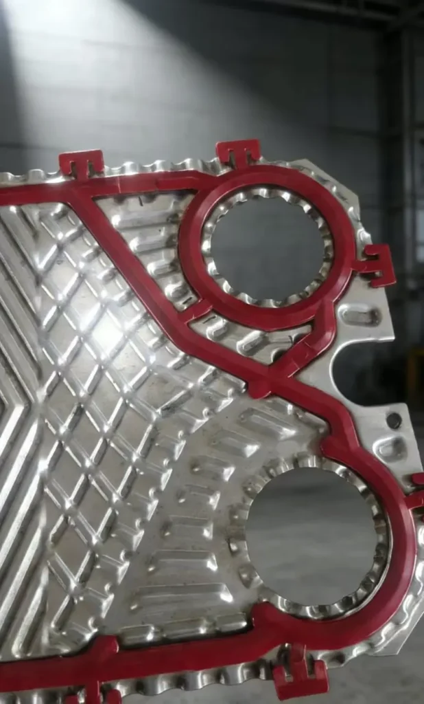 Professional manufacturing and quality inspection of Alfa Laval TL10P compatible PHE gaskets in Senovis factory.