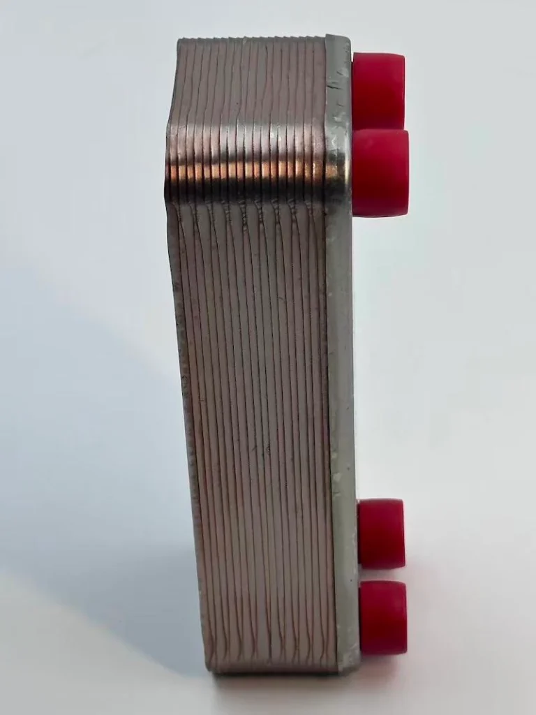 Alfa Laval CB50 BPHE corrugated plate design and flow channel detail