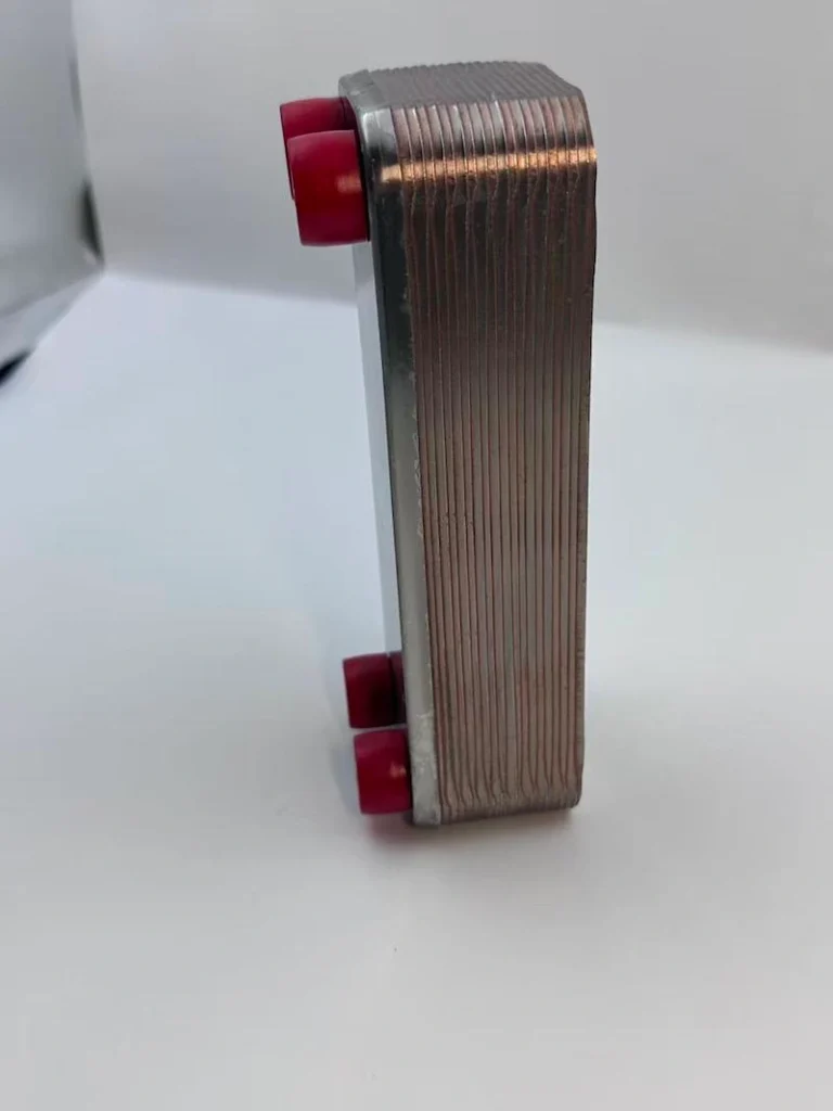Danfoss XB06 BPHE plate structure and heat transfer channel detail