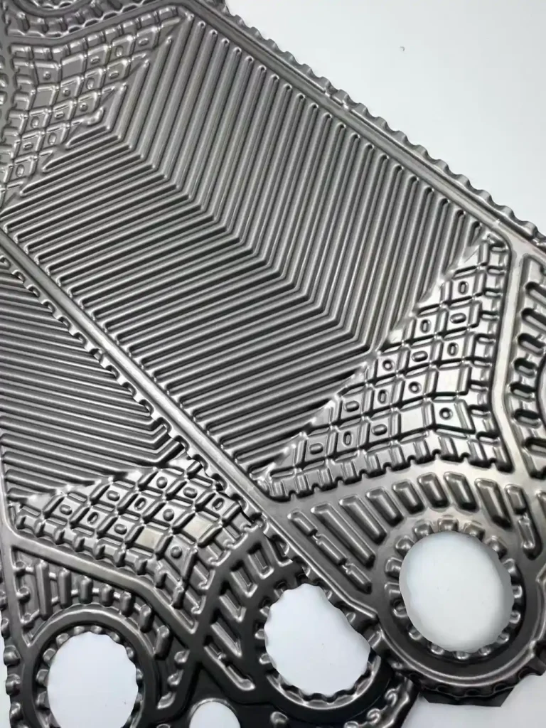 Sondex S41 stainless steel plate edge profile and structural detail