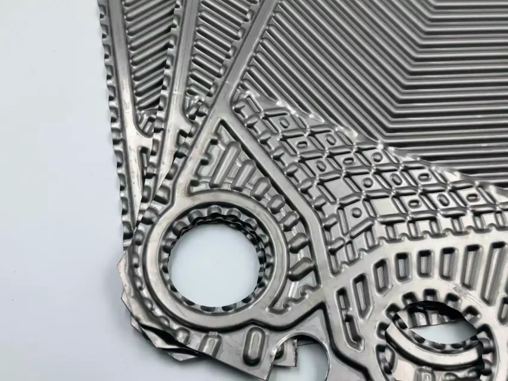 Sondex S62 stainless steel heat exchanger plate structural detail