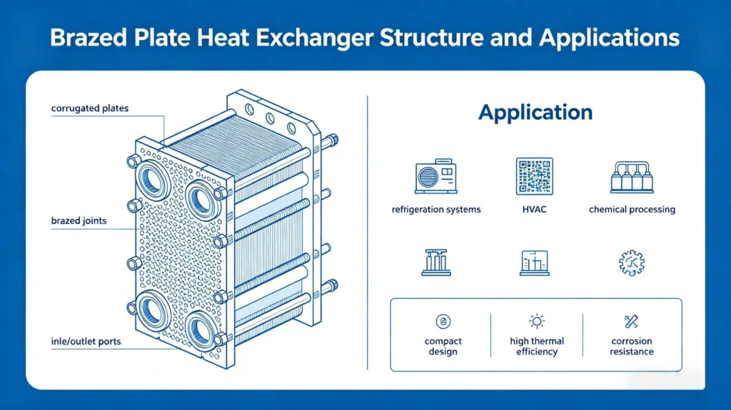 Brazed plate heat exchanger structural composition and practical application overview
