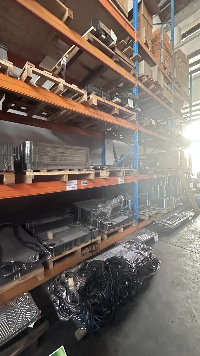 Hisaka UX20 plate manufacturing workshop