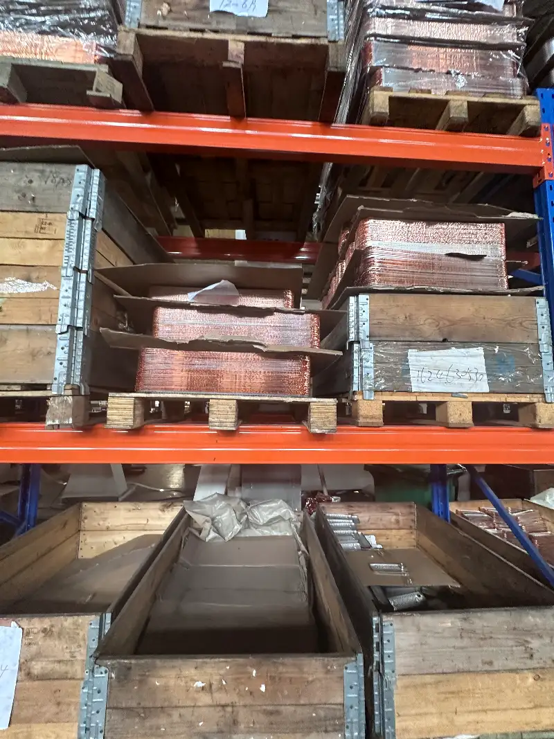 Compatible Alfa Laval AC16 brazed plate heat exchanger under production in the factory