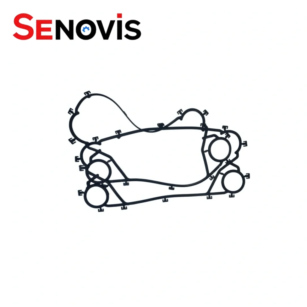 Compatible Alfa Laval Clip6 gaskets manufactured with premium rubber silicone gasket materials.