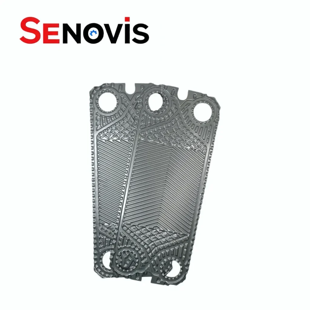 Alfa Laval M6M plate for gasketed plate heat exchanger manufactured by Senovis PHE.