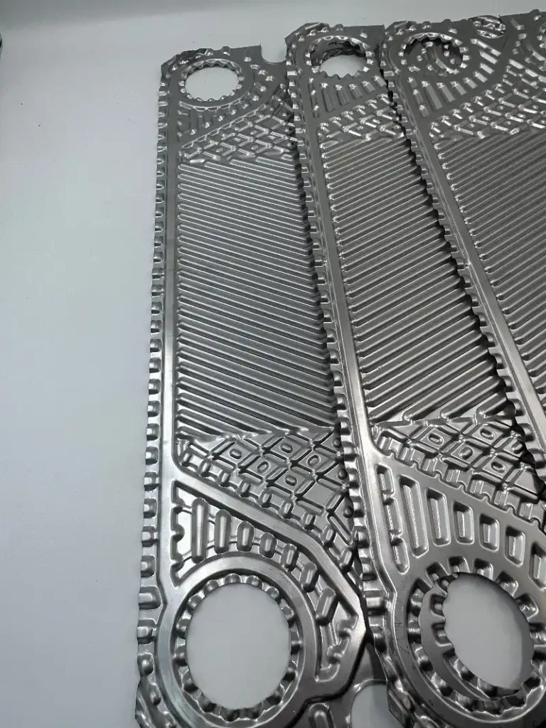 Alfa Laval M6M replacement plate for plate heat exchanger evaporator applications.