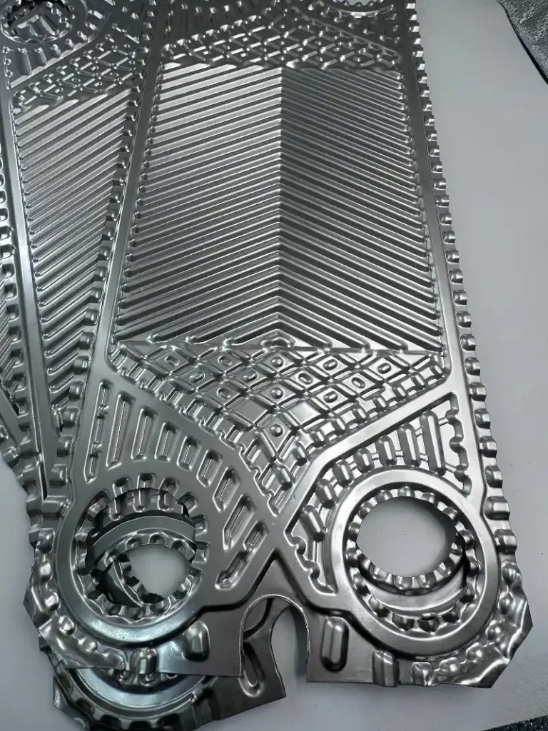Alfa Laval M6M replacement plate for plate heat exchanger gaskets maintenance projects.