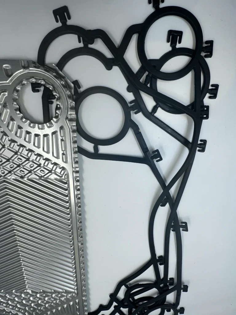 FUNKE FP05 heat exchanger gasket produced with fkm gasket materials for demanding applications.