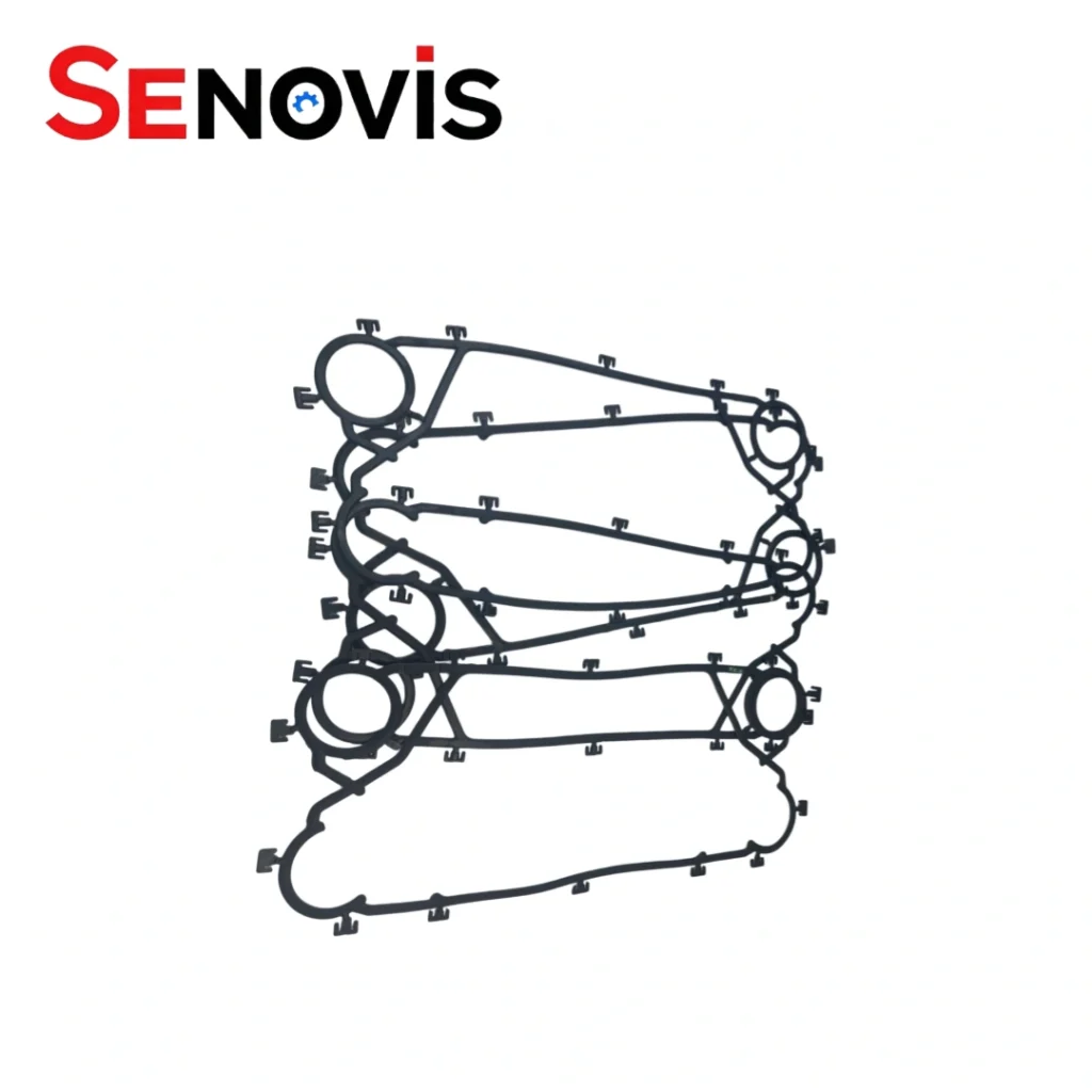 FUNKE FP205 gasket designed with clip on gasket structure for plate heat exchanger sealing.