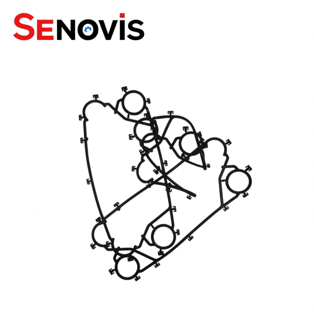 FUNKE FP22 gasket manufactured with epdm gasket material for plate heat exchanger sealing applications.