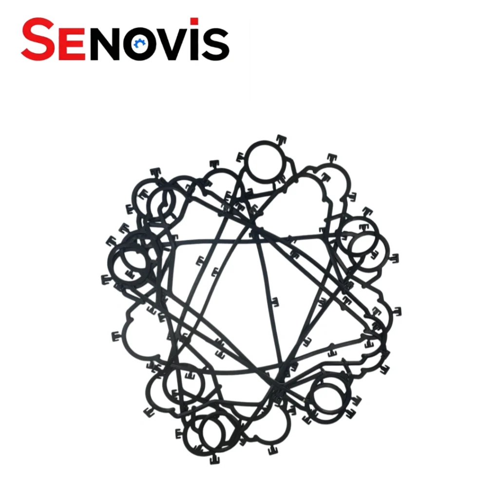 Sigma M56 replacement gasket with clip-on gasket for plate heat exchanger installation, supplied alongside compatible parts for plate heat exchanger, compatible phe spare parts factory services and other compatible plate heat exchanger parts.